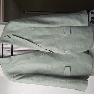 Tommy Hilfiger Linen Sage Green Blazer